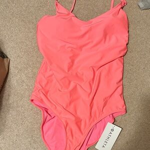 Athleta Woman’s Pink One Piece Swimsuit-NWT Size Large
